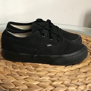 Kids Vans  Low Top All Black Size 10